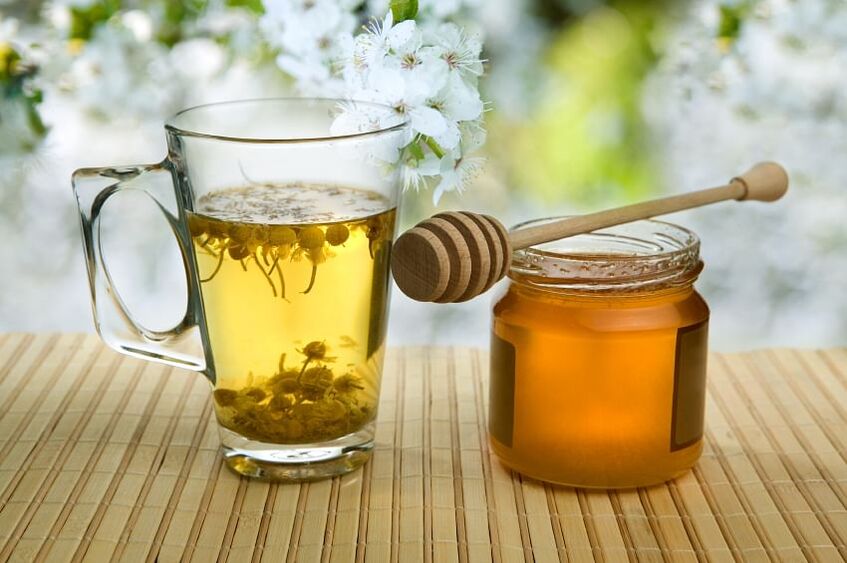 teh herbal dengan madu untuk parasit